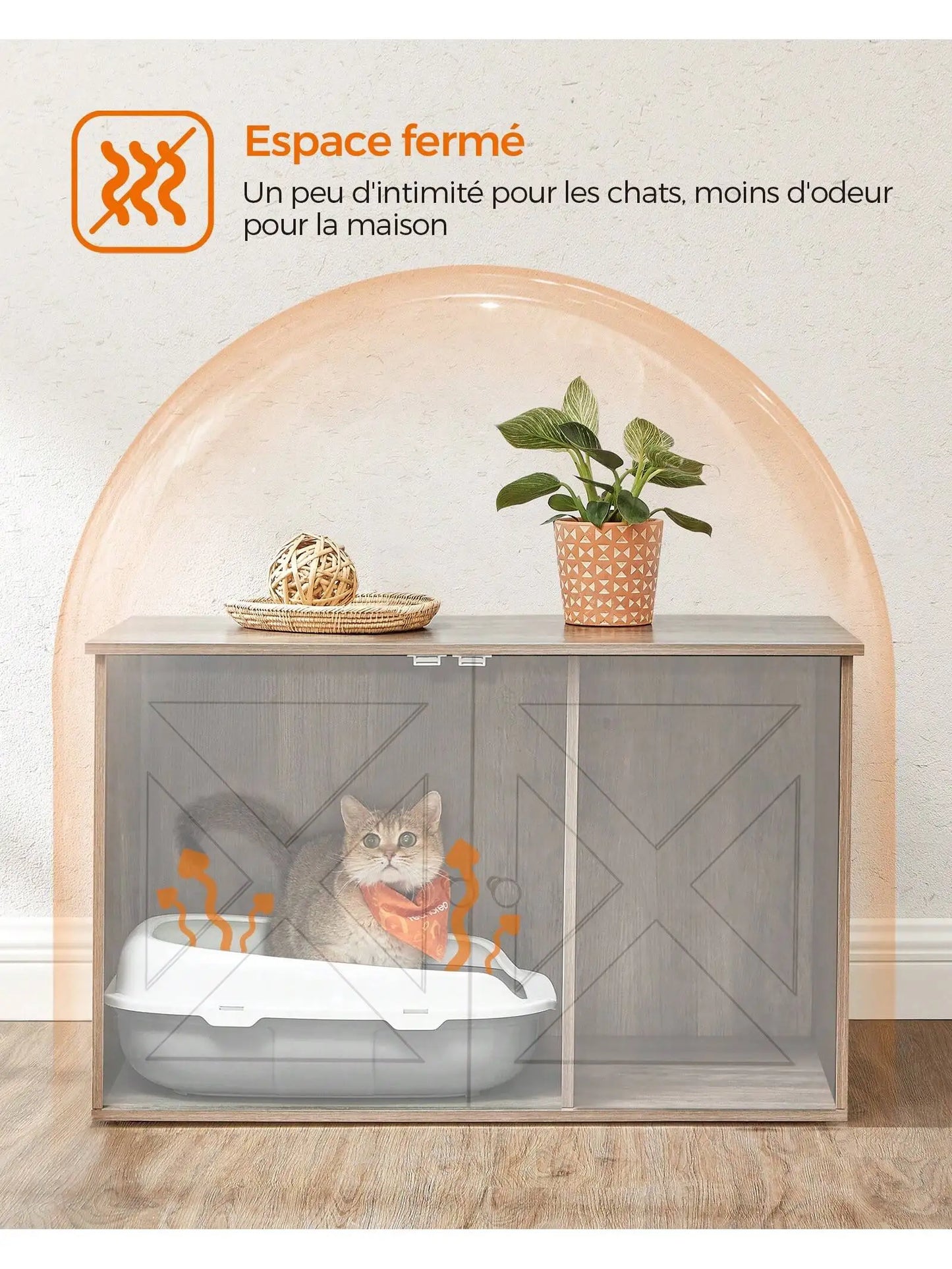 maison-litière élégante et pratique 🏠🐱