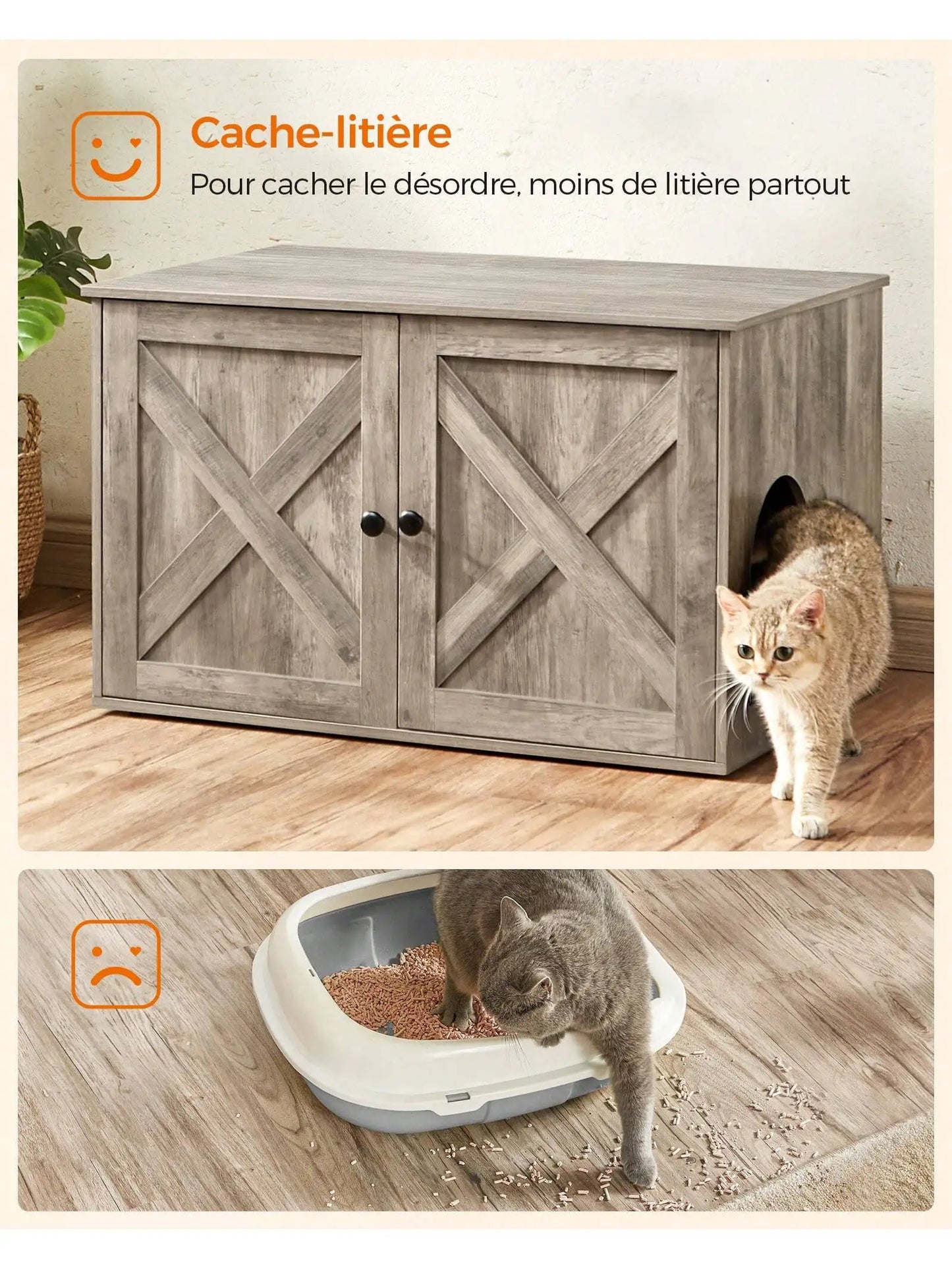 maison-litière élégante et pratique 🏠🐱