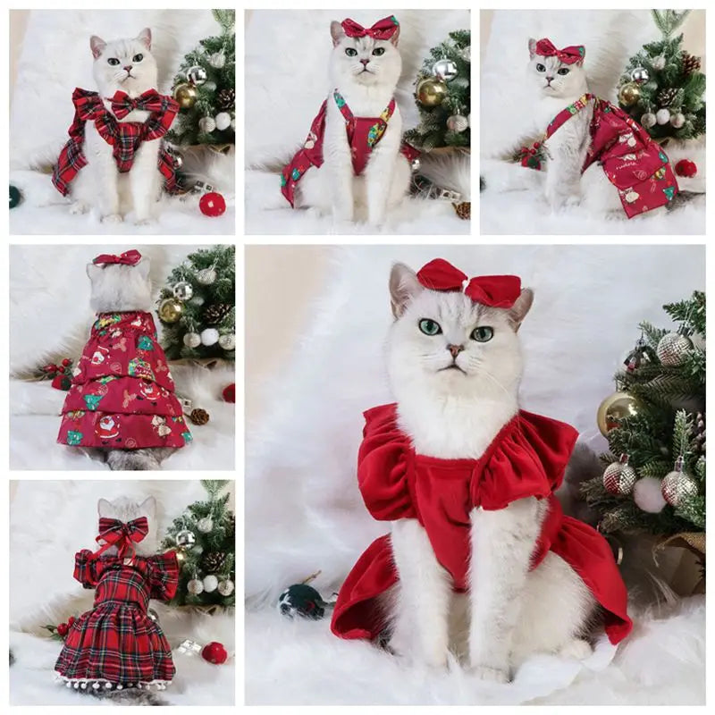 🎅💖 Robe de Noël Pupstyle pour Chat 💖🎅