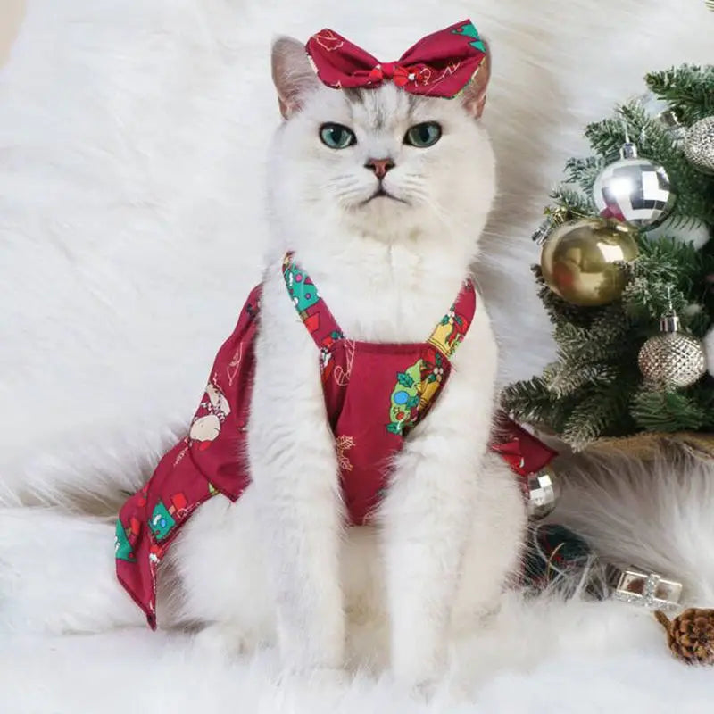 🎅💖 Robe de Noël Pupstyle pour Chat 💖🎅