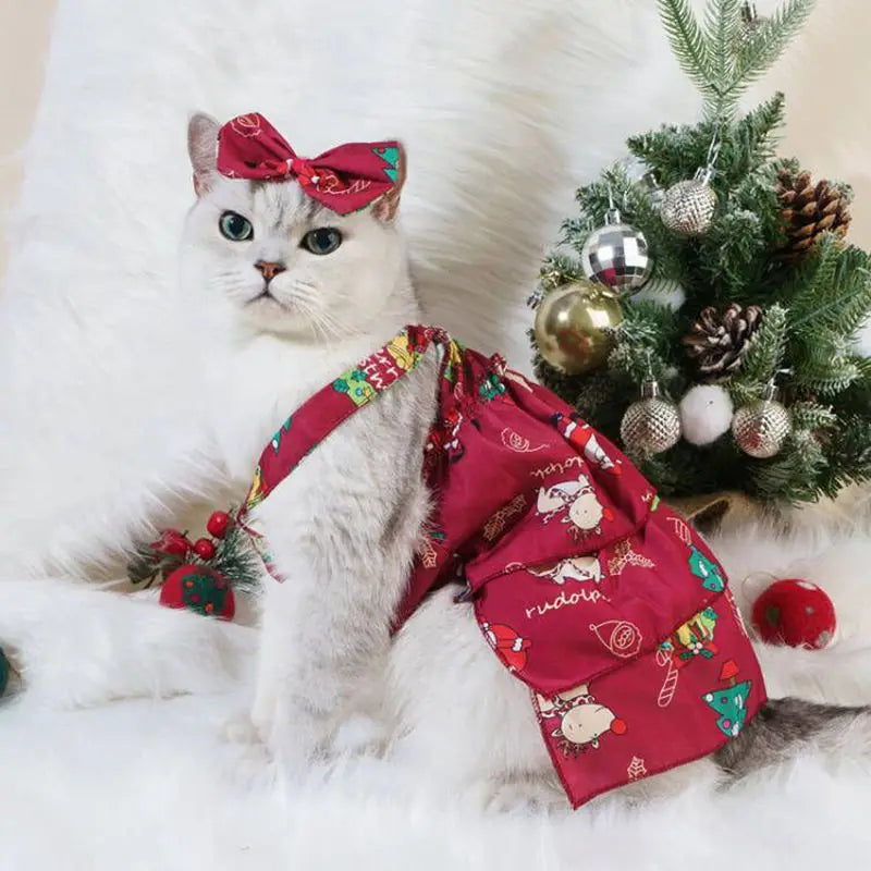 🎅💖 Robe de Noël Pupstyle pour Chat 💖🎅